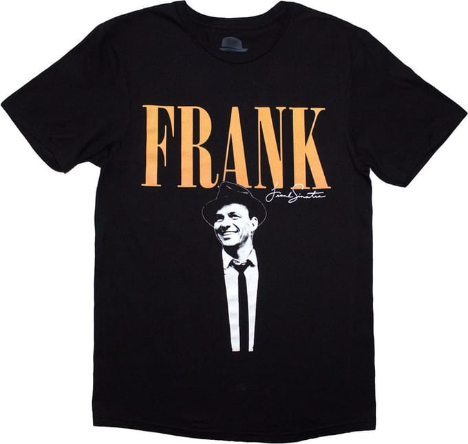 Frank Sinatra - Frank Heren T-shirt - S - Zwart
