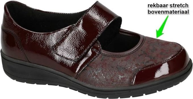 Solidus -Dames - bordeaux - ballerina's & mocassins - maat 36