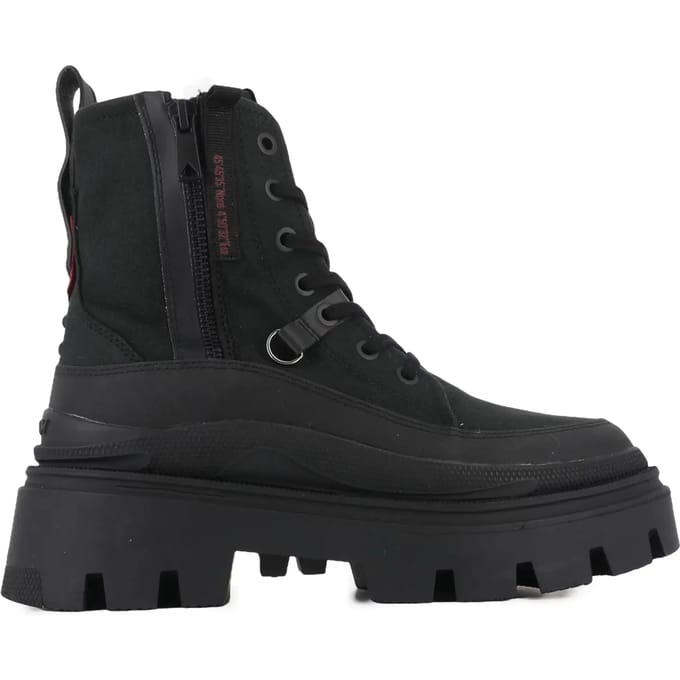 Palladium dames veterlaars Pallasquad Zip Tx zwart