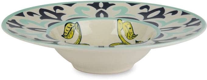 Set van 6 Excelsa Pastaborden Amalfi – Ø 28 cm – Keramiek – Veelkleurig – Digitale Print