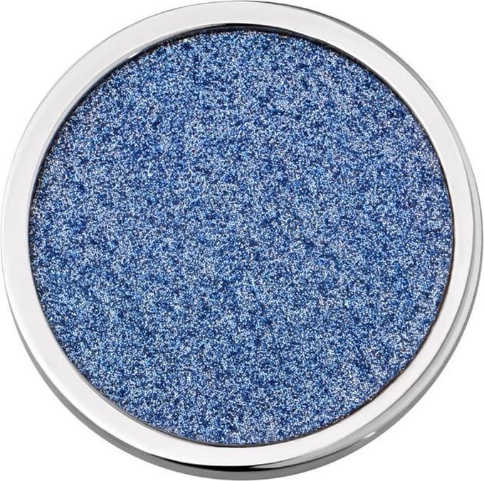 Quiges - Munthouder Munt 33mm RVS Glitters Blauw - EPR082