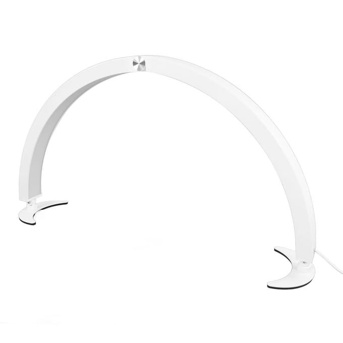 LED Halve Maan Lamp 40W 28in 10 Helderheidsniveaus 7 Kleuraanpassing Dimbare Halve Maan Nagelbureaulamp EU PLUG