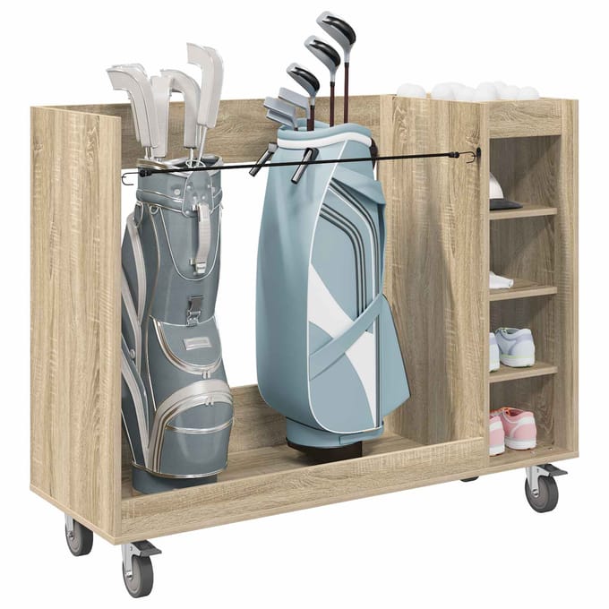 vidaXL Golfkast Sonoma Eiken 120 x 45 x 98 cm Engineered Wood