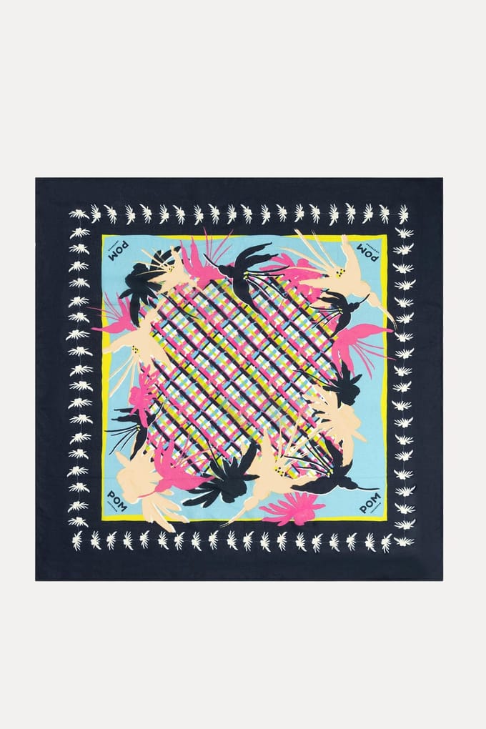 POM Amsterdam Shawl - Artisan Party Petite Blue Taglia: OS | Sciarpe Outlet | Donna | Blu