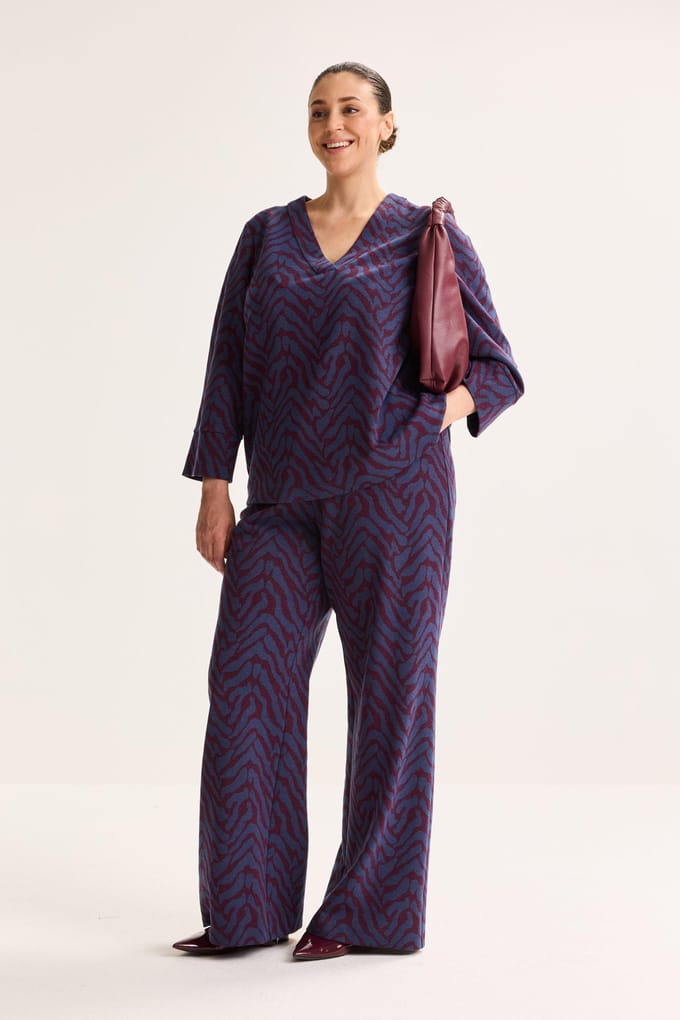 Jersey Broek In Lurexjacquar