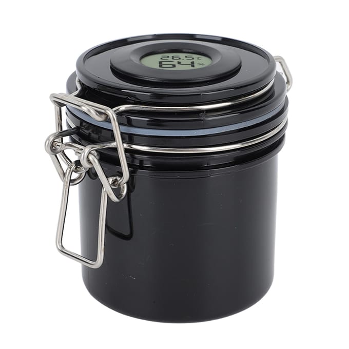 Réservoir de stockage de colle à cils 200 ml avec écran d'affichage, pot scellé, récipient à charbon actif pour greffage d'extensions de cils noir