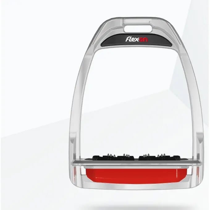 Platte Ultra Grip Zwart/Zwart/Roze Stijgbeugels Flex-On Hunter H