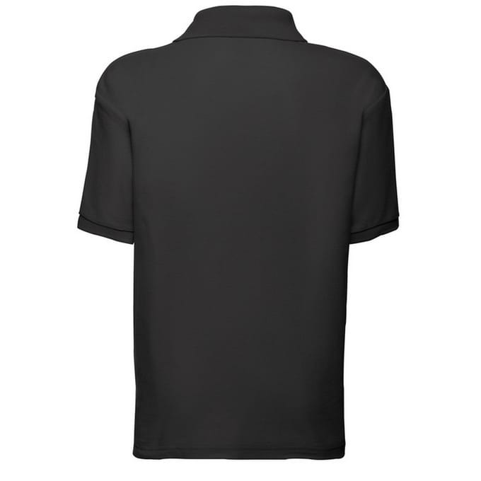 Fruit of the Loom Kinder/Kinder 65/35 Poloshirt (Zwart)