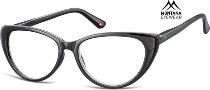 Montana Eyewear MR64 Leesbril vlindermontuur +1.00 - Zwart