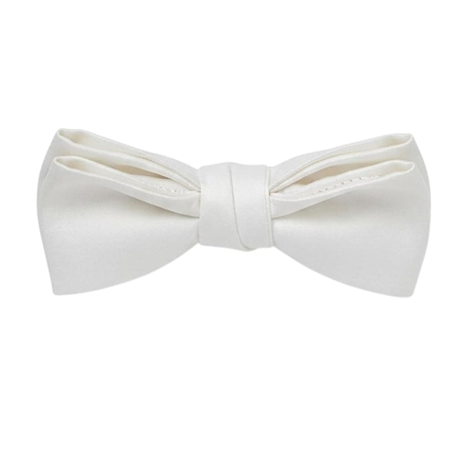 Off White Effen Satijnen Strikdas (Wit)