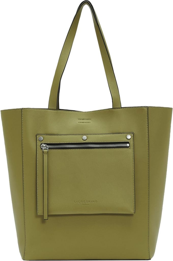 LIEBESKIND BERLIN Leren Schoudertas Sheep Steph Shopper Princess Green Kaki