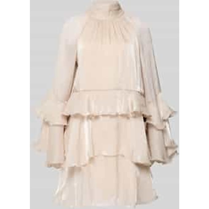mini-jurk in laagjeslook model 'Flowy frill'