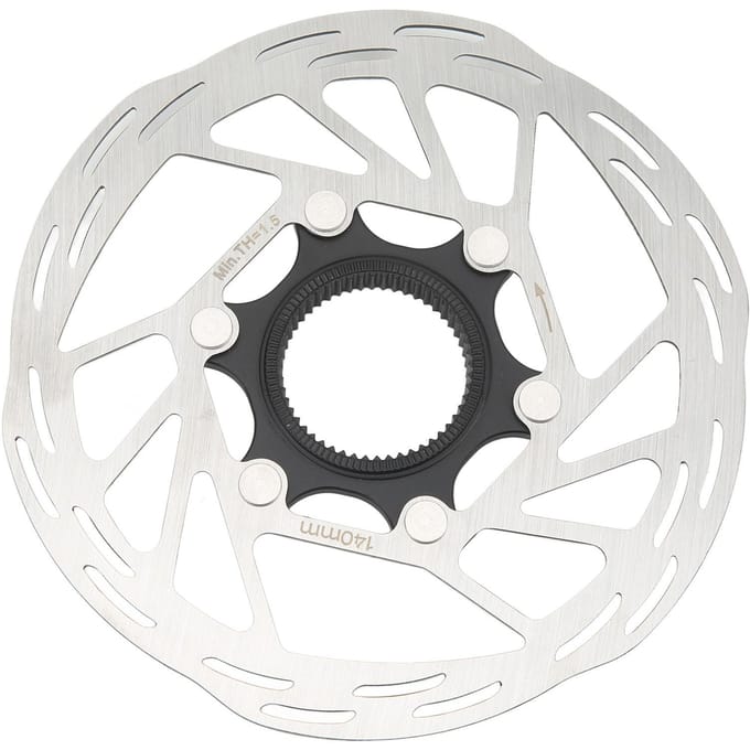 140mm Mountainbike Schijfrem Rotor Roestvrij Staal Legering Uitgehold Fiets Centerlock Schijfrotor voor Fietsen white