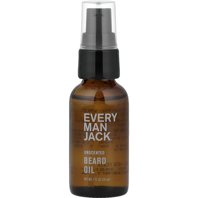 Every Man Jack, Baardolie, Geurloos, 30ml (1 fl oz) black