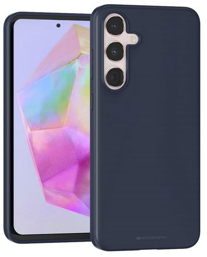 Mercury - Soft Serie - Telefoonhoesje - Samsung Galaxy A35 - Blauw - Elegant Design