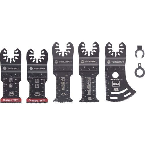 TOOLCRAFT TO-10285188 Multitool toebehorenset Bimetaal, Carbide 5 stuk(s)