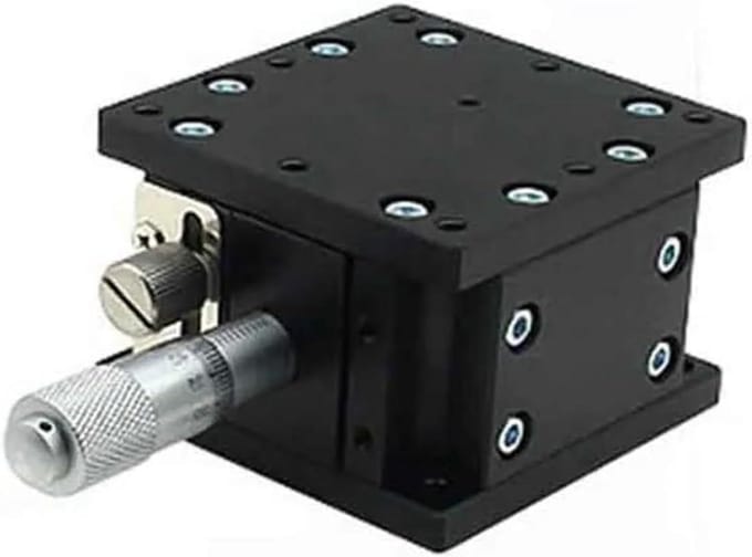 Hefplatform Trimstation - Lineair Platform - Precisie Positionering - Dubbele Geleiding - 125 mm - Zilver