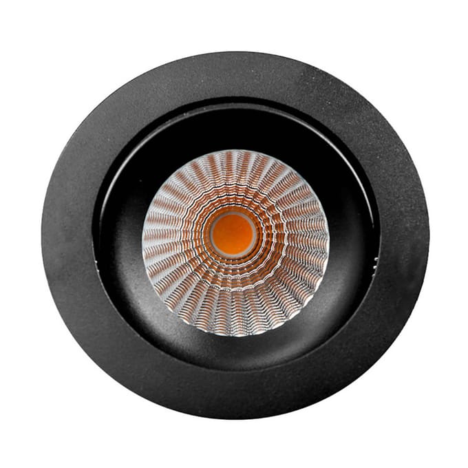 The Light Group SLC DL04 LED inbouwlamp zwart 2.700 K