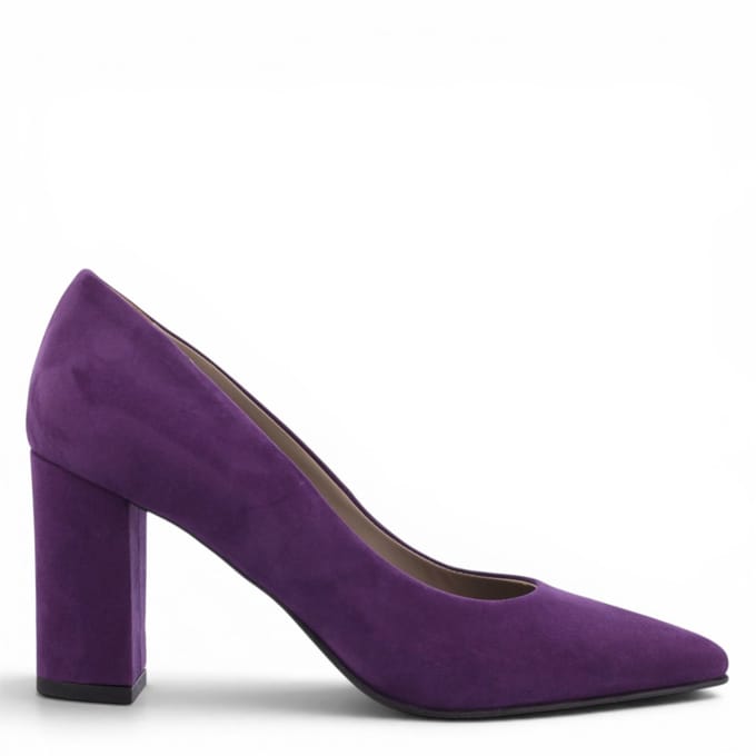 Noë Shoes Nirma Pump Purple Suede