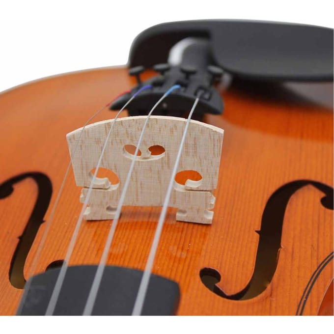 5 Stuks Premium Esdoorn Houten Vioolbrug Viool Accessoire Onderdeel voor Instrument Leerling(1 8) black