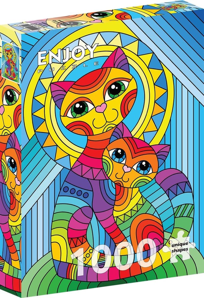 Dieren Puzzel - Kat En Kitten - Ontspanning Thuis - 1000 Stukjes - 70x50cm