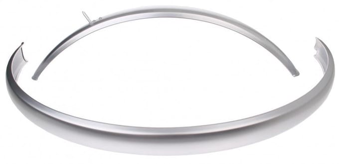 Spatbord set v+a 24 zilver