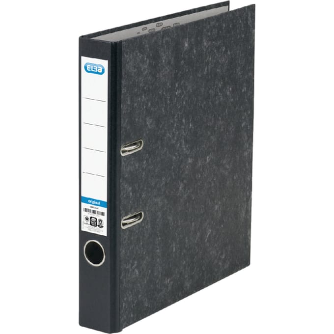 Ordner Elba Smart Original A4 50mm karton zwart gewolkt