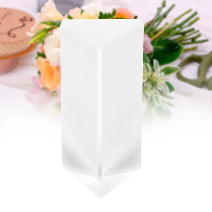 30*30*60mm Driehoekig Prisma K9 Optisch Glas Driehoekig Prisma Voor Onderwijs Lichtspectrum