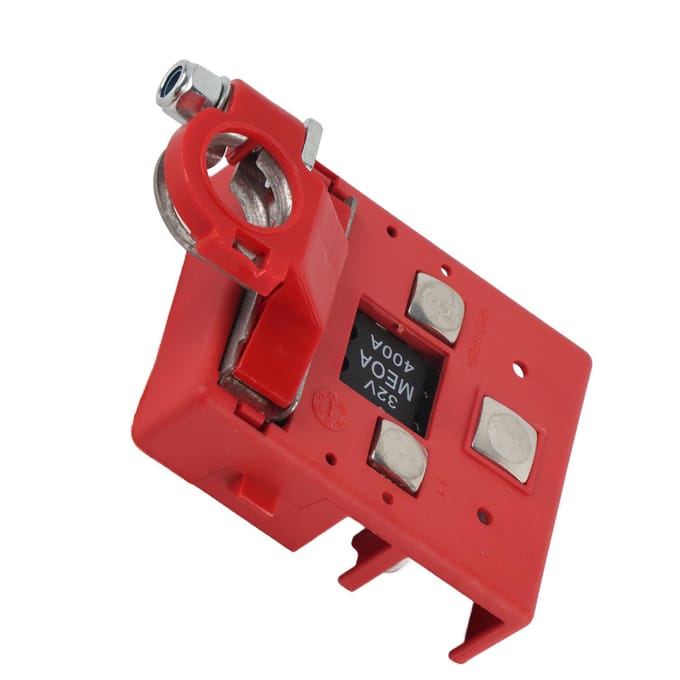Accu Distributieklem Gezekerde Aansluitpost 32V 400A Accessoire voor Auto Caravan red
