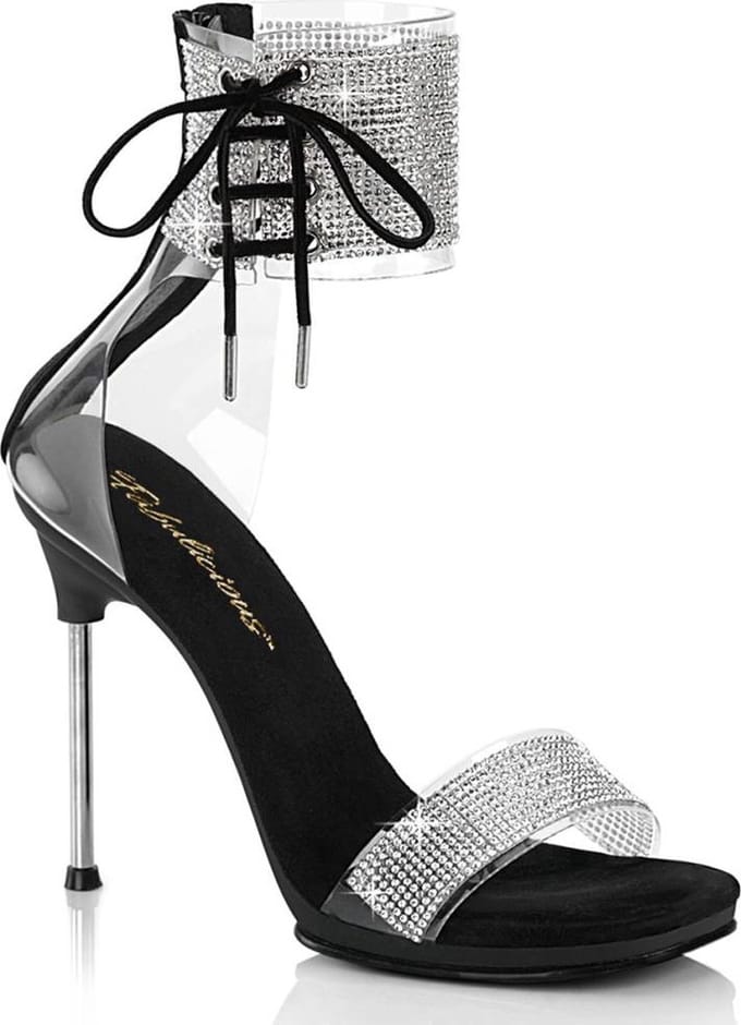 Fabulicious - CHIC47 Sandaal met enkelband - US 11 - 41 Shoes - Zwart