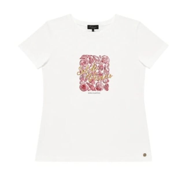 Elvira Collections T-shirt verano off-white