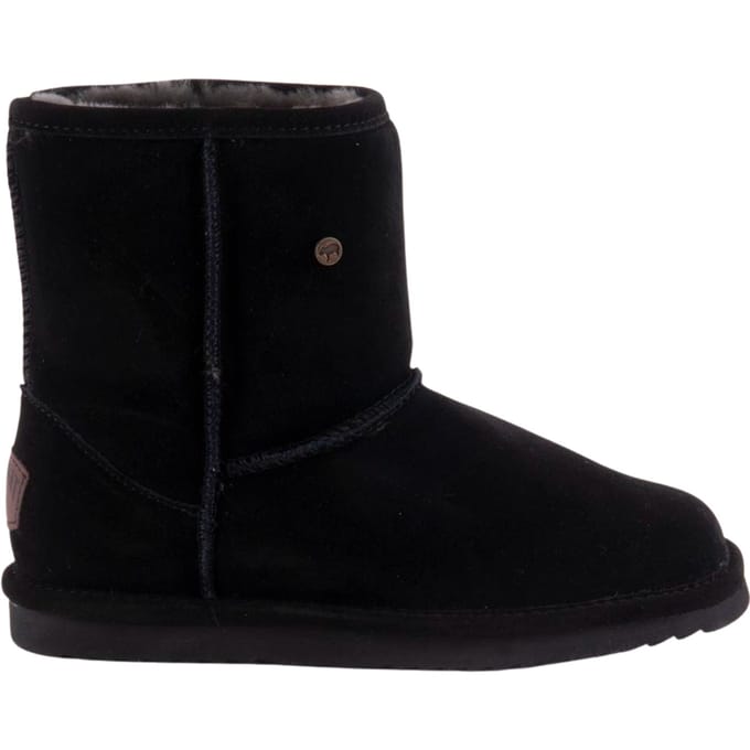 Warmbat - Kangaroo Women Suede - Zwarte Laarzen-37