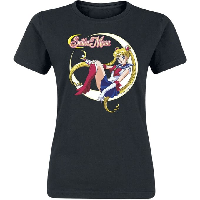 Sailor Moon - Anime T-shirt - S tot M - voor Vrouwen - zwart