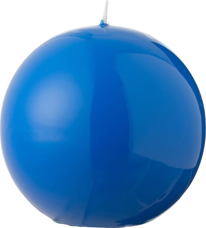 J-Line kaars Bol - fluo blauw - 50U