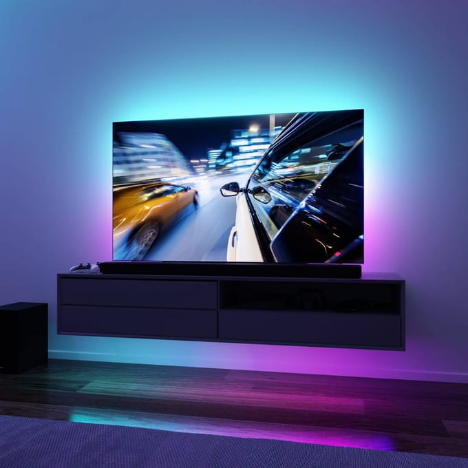Paulmann TV Strips 55 Zoll 78880 LED-strip basisset Met USB-aansluiting 5 V 2 m RGB Package 1 set(s)