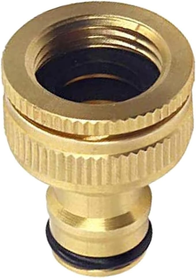 Dailygoods - Messing Tuin Kraanconnector 3/4 inch en 1 inch - Duurzame Adapter
