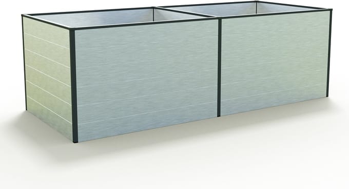 235 x 99 x 77 cm Moestuinbak Kingsize Daniela, Aluminium (geanodiseerd)