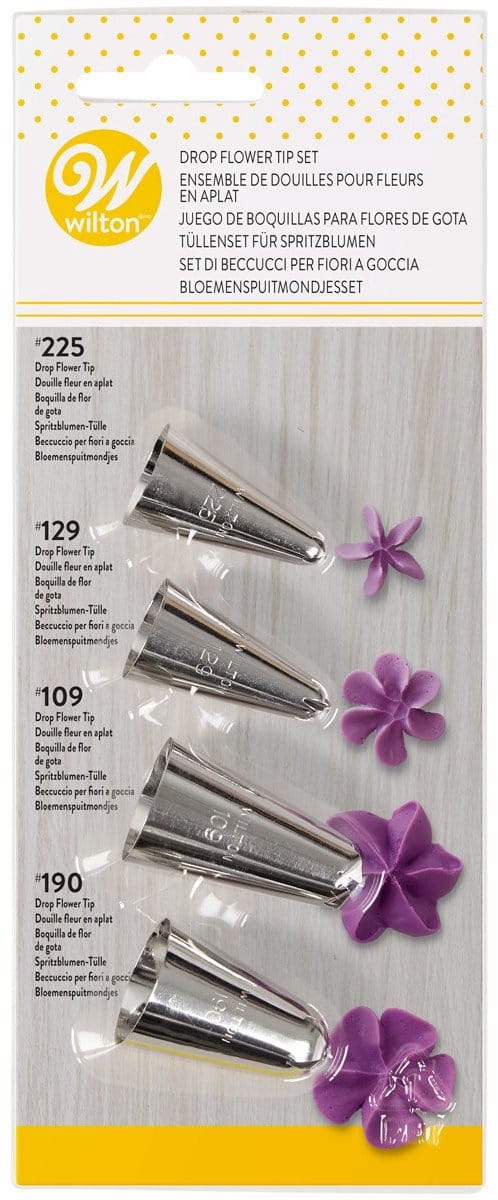 Wilton Spuitmondjes Set - Garneerspuit - Bloemen #109 #129 #190 #225