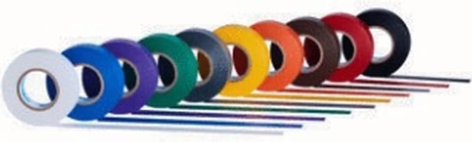 Isolatietape Tradeforce Assortiment 8 kleuren 10m