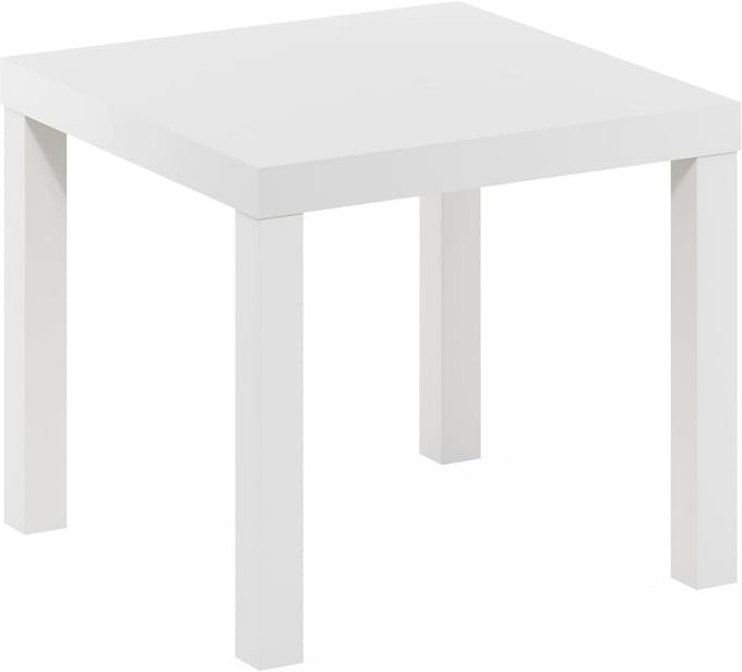 Set van 2 Witte Bijzettafels - Industrieel en Modern Design