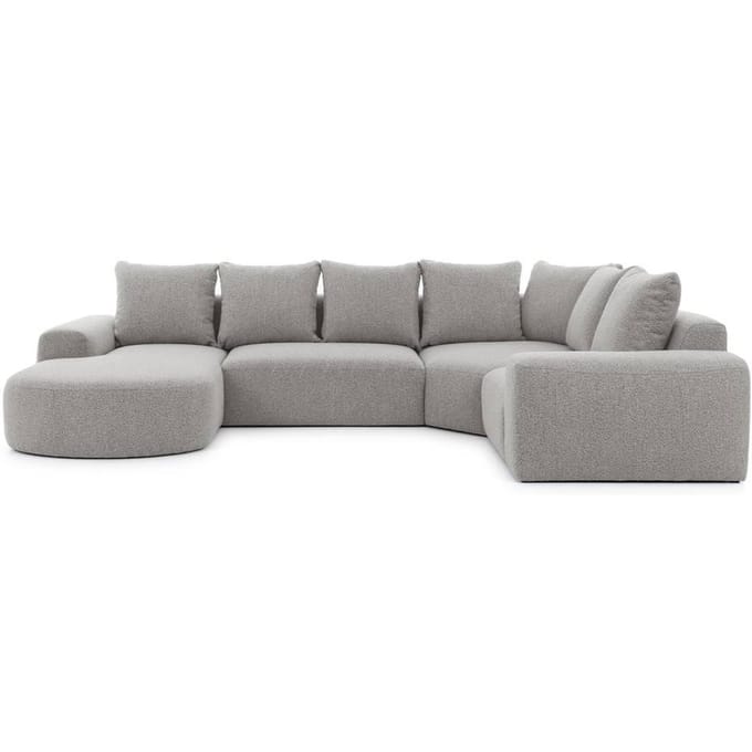 U-bank Monteri rechts bouclé modulair | NADUVI Collection