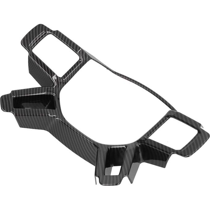 Stuurwiel Sierlijst Frame Cover in Carbon Fiber Stijl Past voor Land Rover Defender 2020 2021 gray