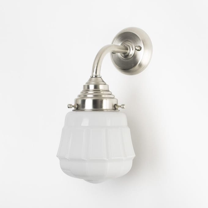 Wandlamp Cadence Curve Matnikkel - Art Deco Trade