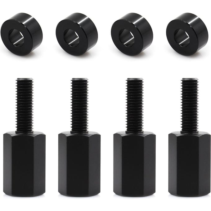 Rehausseur de siège de remplacement, 2 pièces, 1.5 pouces, pour CanAm Maverick X3, siège UTV relevable 4pcs and pad noir