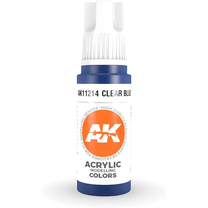 AK 3rd Gen Acrylics: Clear Blue (17ml)