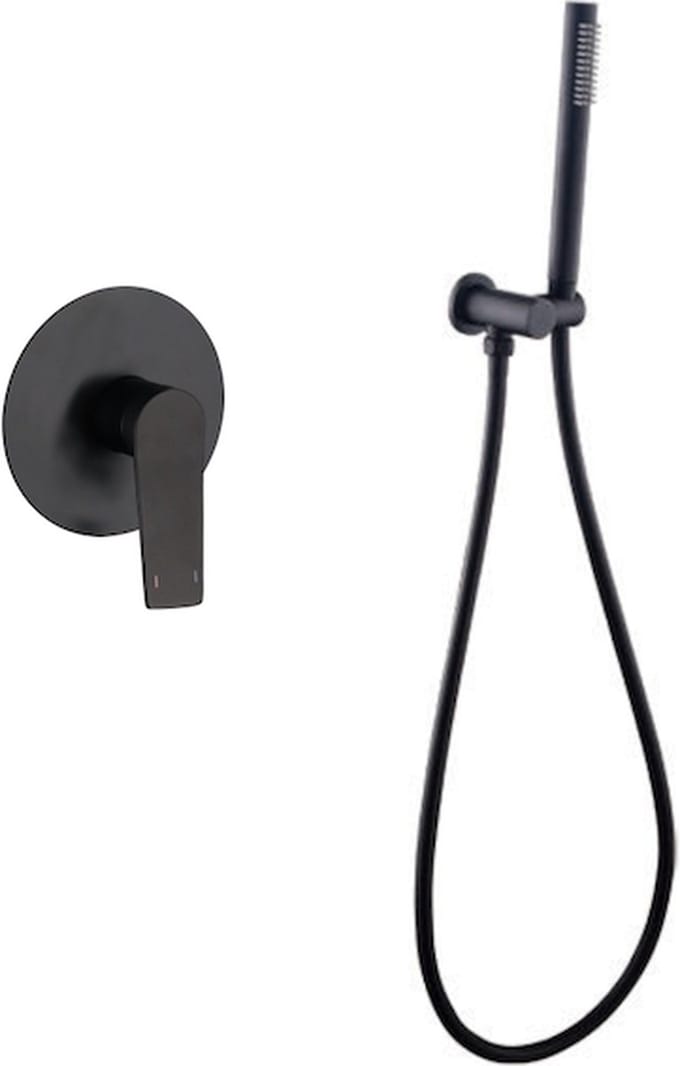 LINEA UNO - Signal - Mat zwart - Doucheset inbouw - Mat zwart - 201293