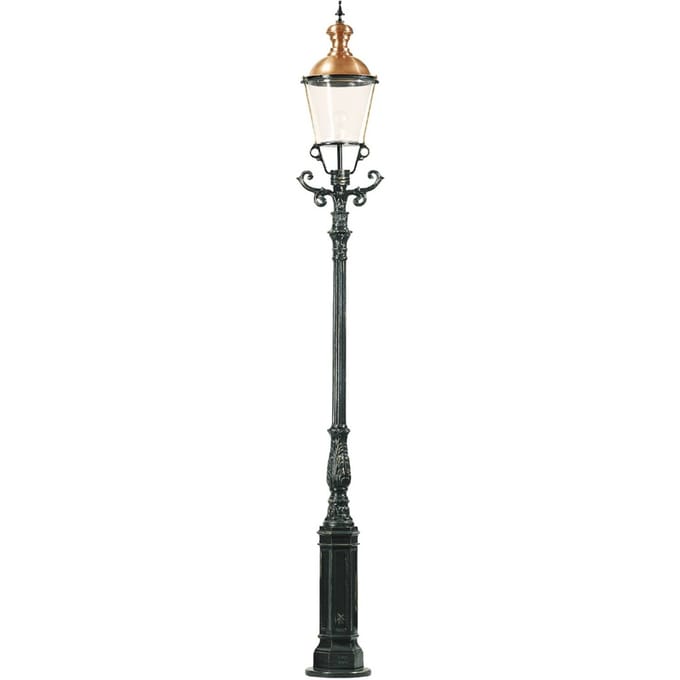 K.S. Verlichting Elegante lantaarnpaal Düsseldorf, groen