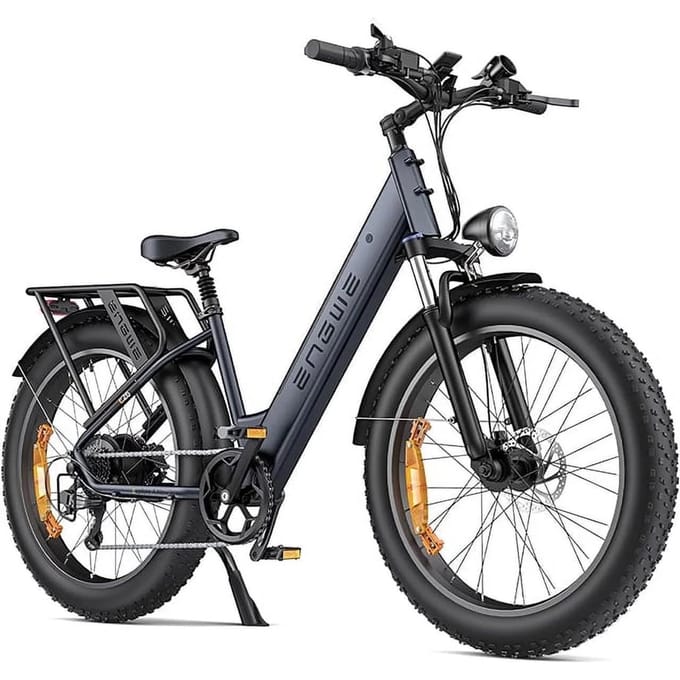 Vélo électrique tout-terrain à double suspension ENGWE E26 ST 250 W, 48 V 16 Ah gris