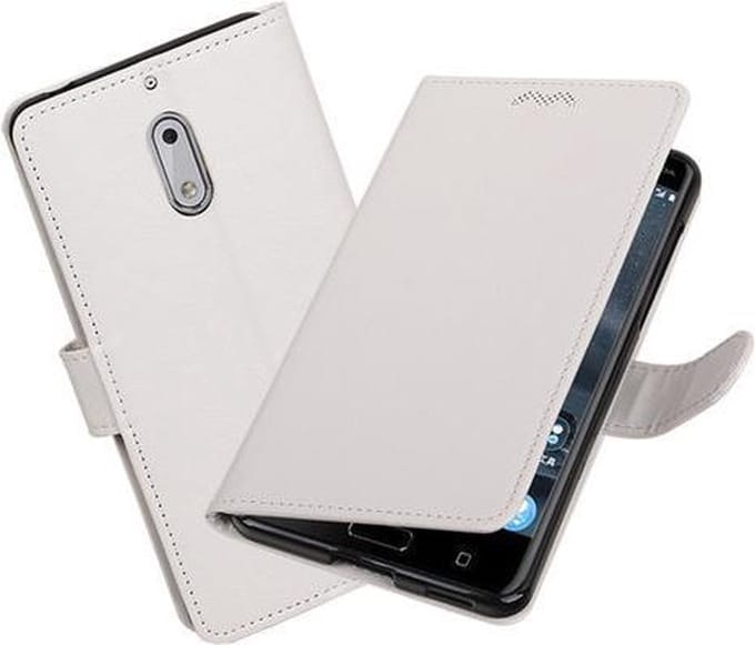 BestCases - Wit Portemonnee booktype hoesje Nokia 6