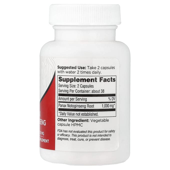 Dairyland Ginseng, Samchil (Panax Notoginseng), 500 mg, 75 Gélules